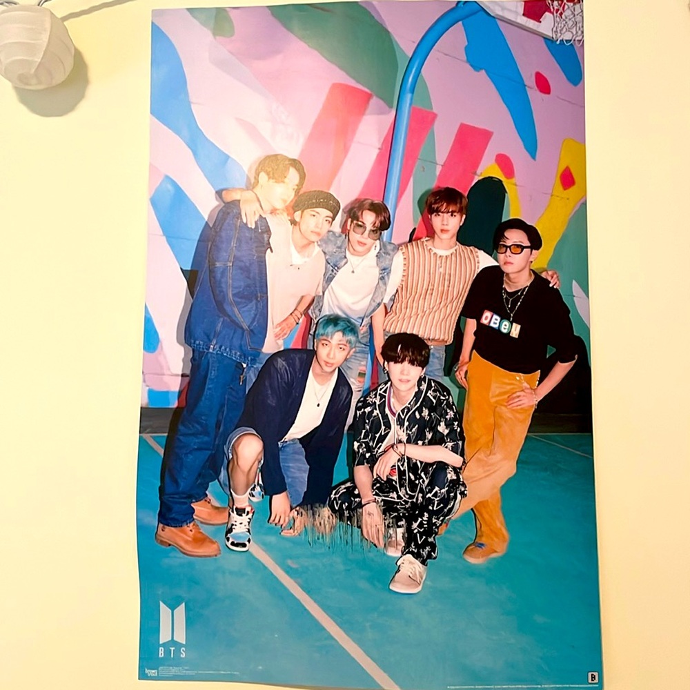 Colorful BTS poster